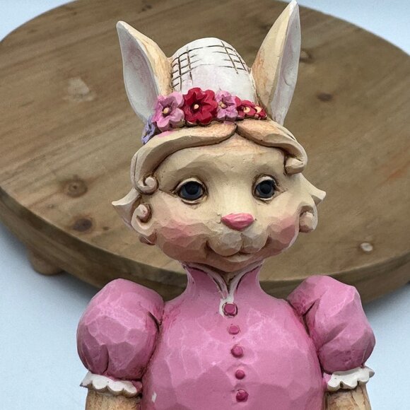 Jim Shore Easter Blessings Go Around Bunny With Rotating Characters Figurine - Picture 8 of 12